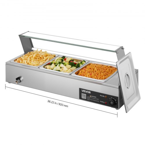 Lämpöhaude North Craft, 1500W, 3-paikkainen, Ruostumaton Teräs