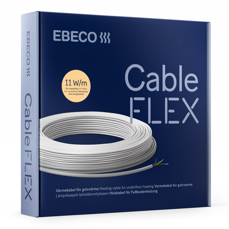 Lämpökaapelipaketti Ebeco Cableflex, 155m, 1710W