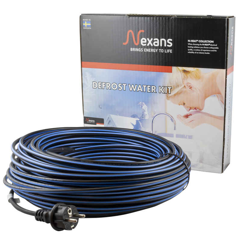 Lämpökaapelipaketti Nexans Axjo Kabel Defrost Water Kit 60m 660W