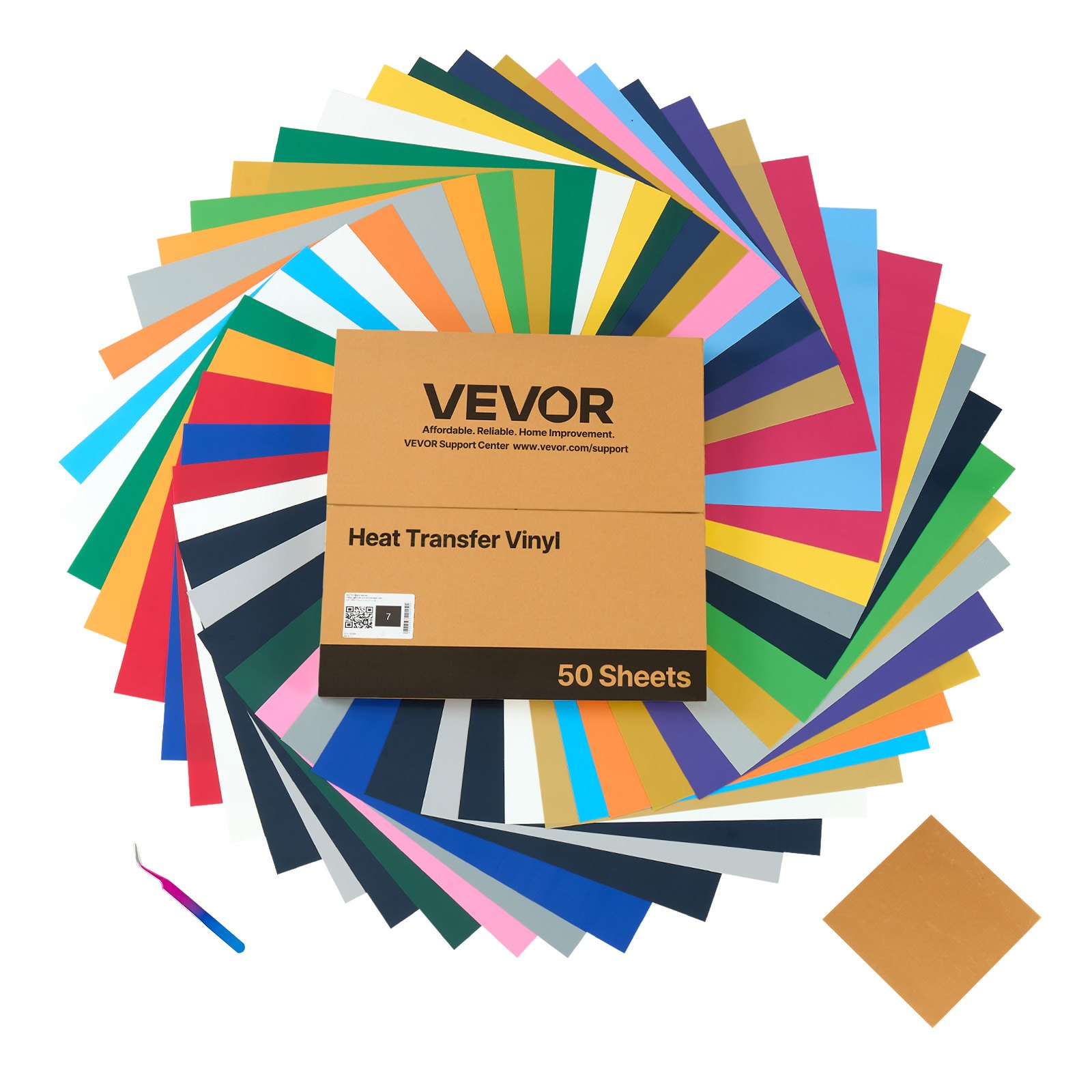 Lämpösiirtokalvo North Craft PVC-K-VINYL-50PCS, 304.8x304.8mm, kiiltävä monivärinen
