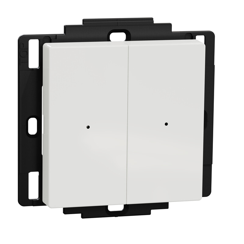 Langaton painike Schneider Electric Exxact, Wiser Zigbee, 2-osainen valkoinen