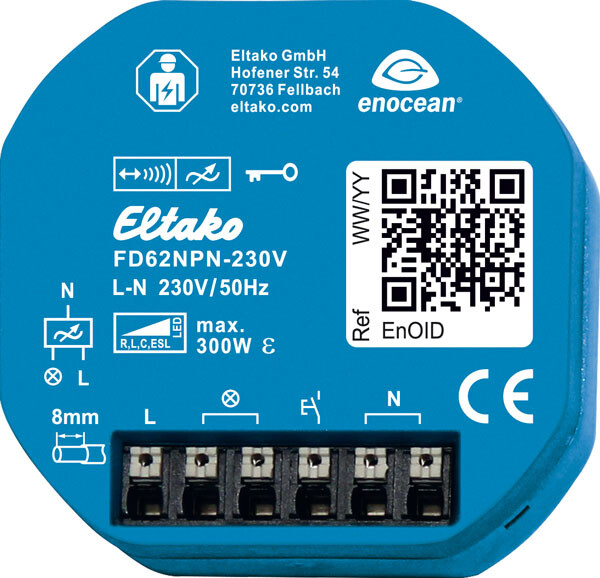Langaton yleishimmennin Eltako, FD62NPN-230V
