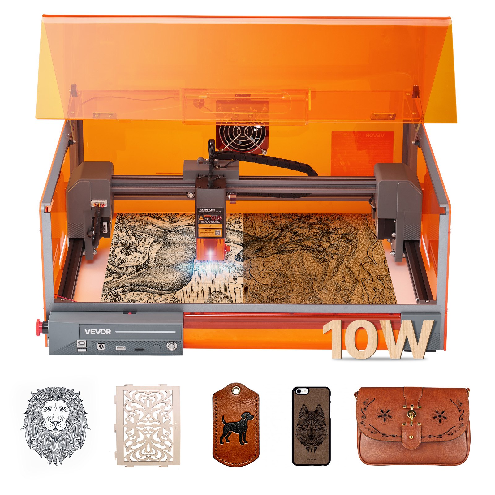 Laserkaiverrin North Craft JL3PRO, 30x30cm, 10W, monimateriaalituki