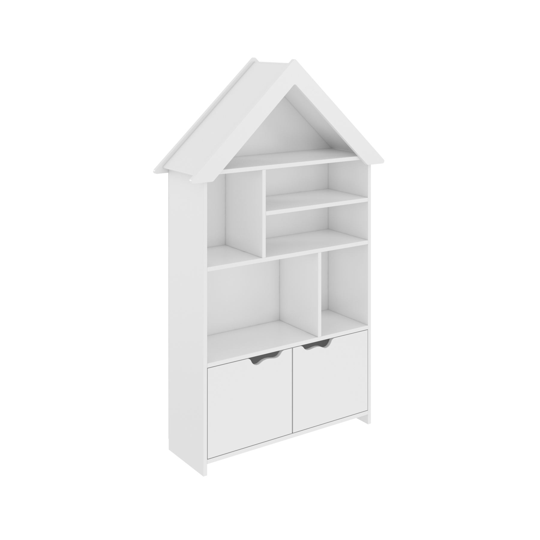 Lasten kirjahylly Valento Furniture Masal, valkoinen