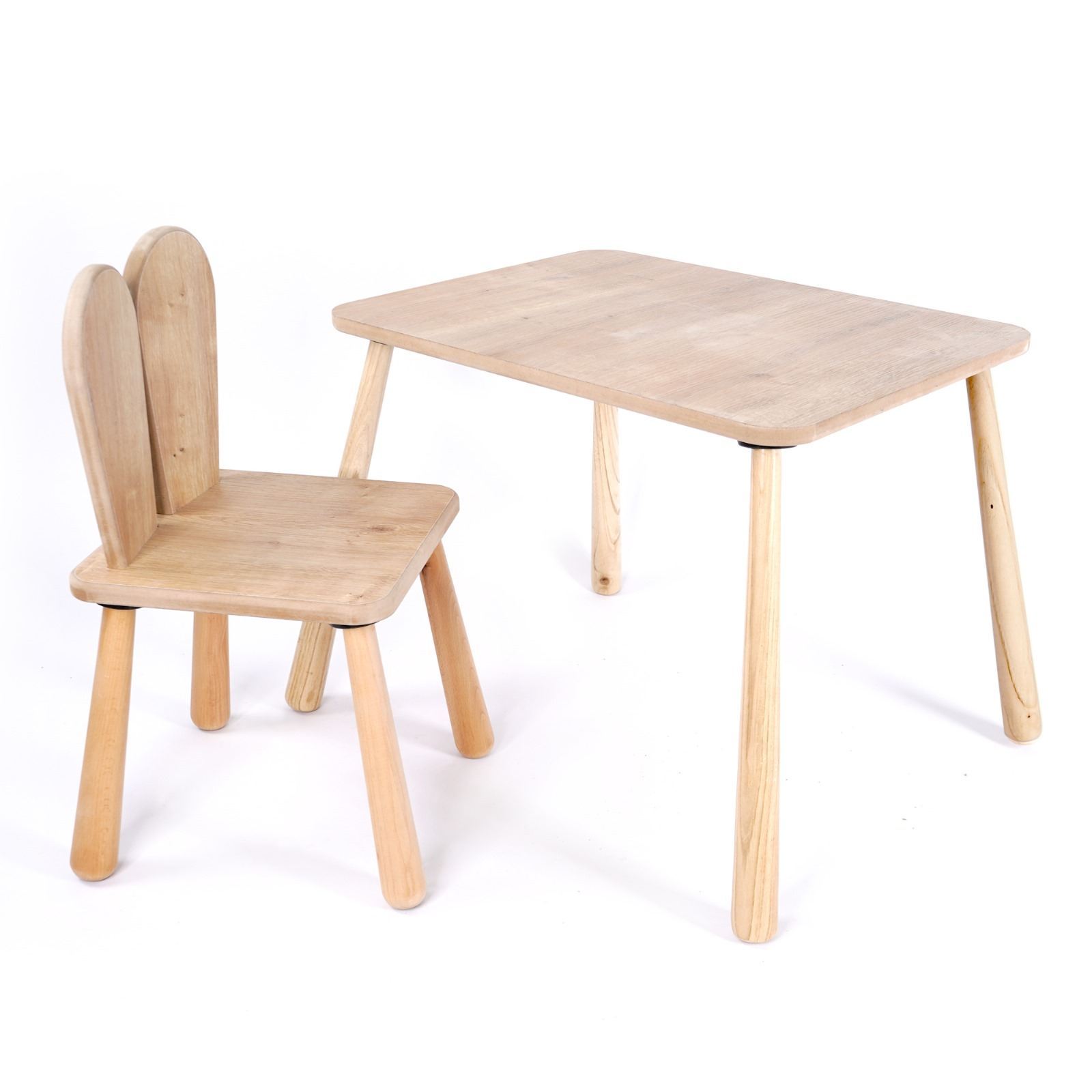 Lasten pöytäsetti Valento Furniture BLTYZ-AKTV061, vaaleanruskea