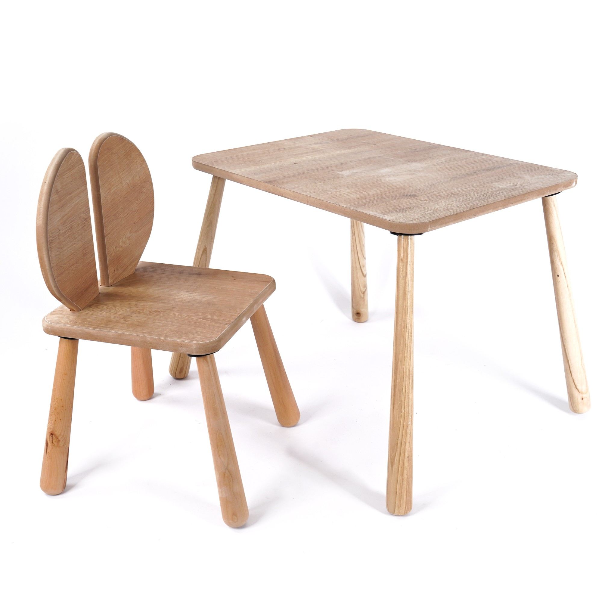 Lasten pöytäsetti Valento Furniture BLTYZ-AKTV064, vaaleanruskea