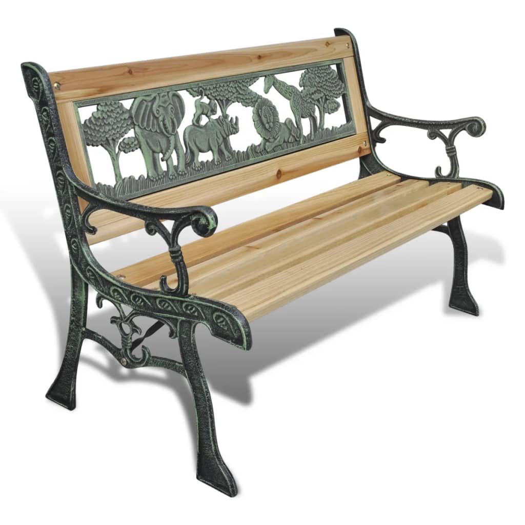 Lasten puinen puutarhapenkki, 84 cm
