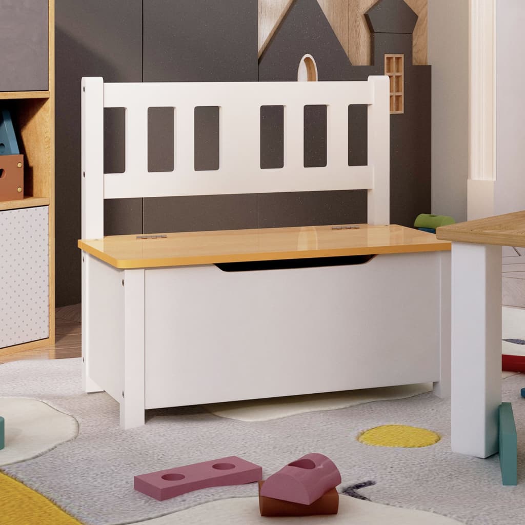Lasten säilytyspenkki, 60x30x55cm, MDF