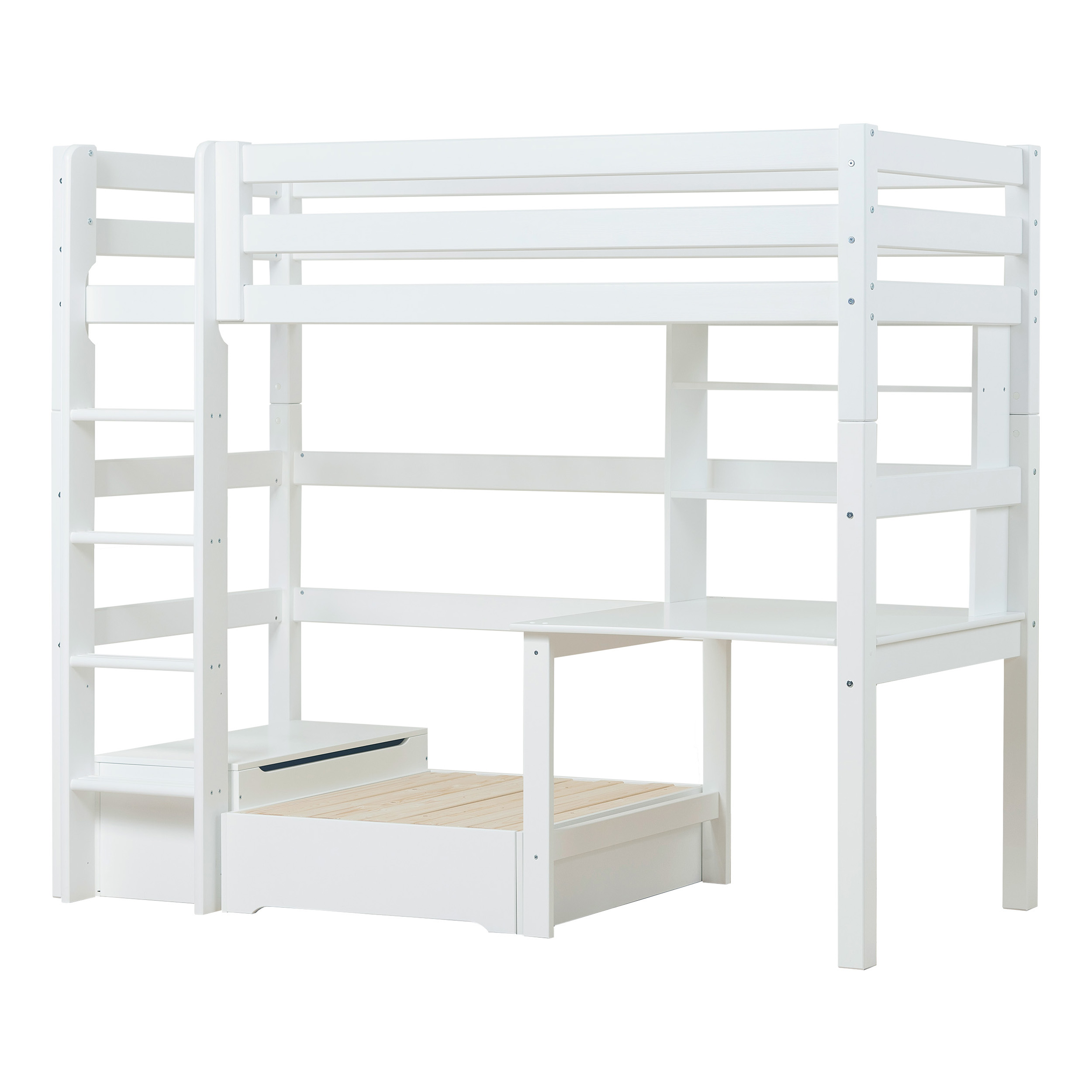 Lasten talosänky Hoppekids ECO Luxury, 90x200cm, Valkoinen (20900)