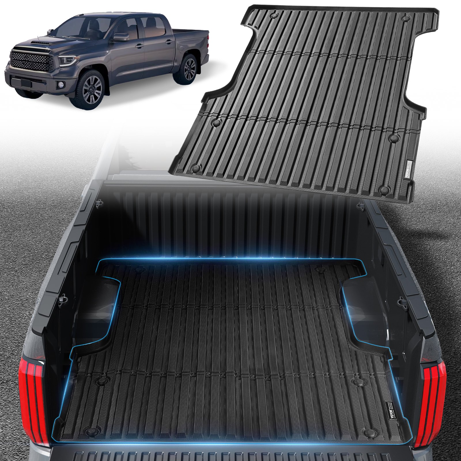 Lavamatto lava-autoon North Craft Tundra-5.5ft, 1650x1550mm, musta