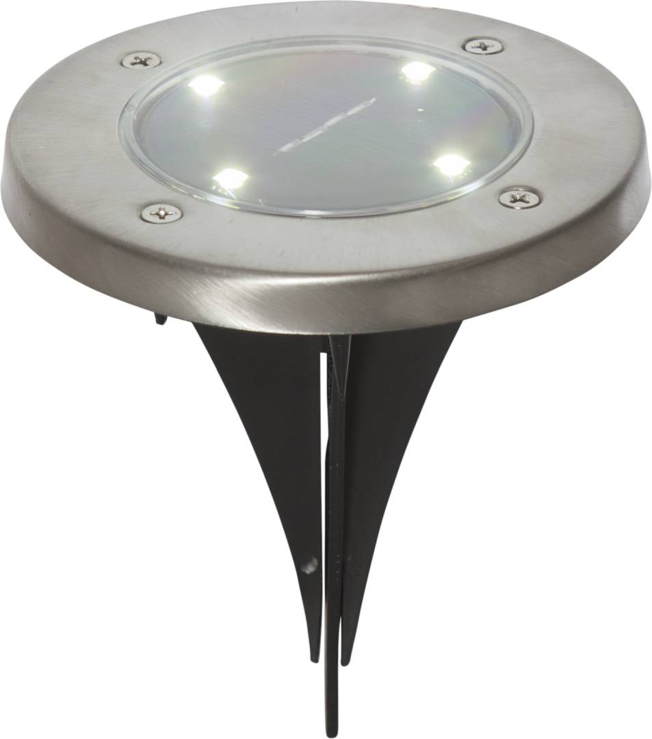 Aurinkokennovalaisin Star Trading Lawnlight, 3 kpl, hopea