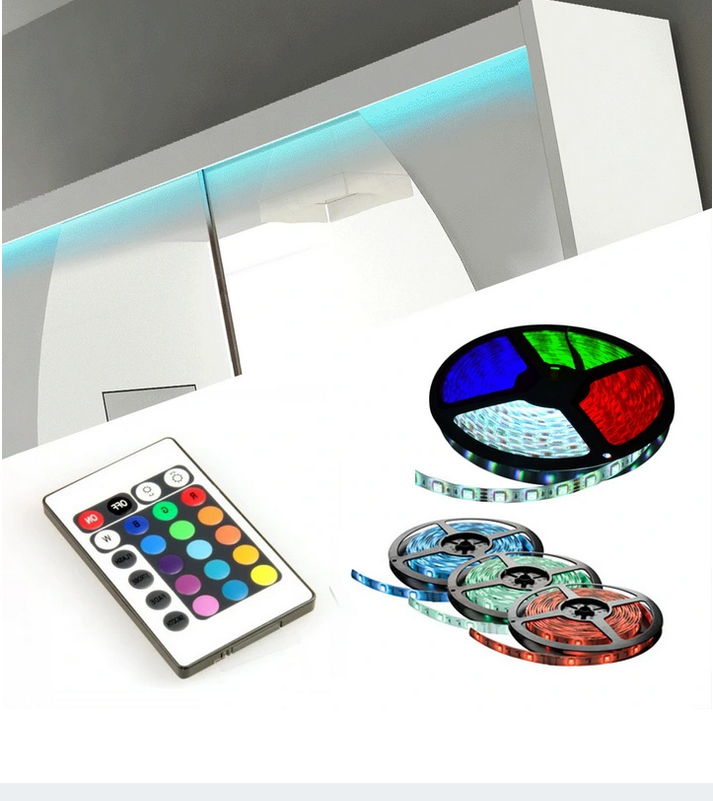 LED-valonauha kaukosäätimellä ADRK LED, RGB