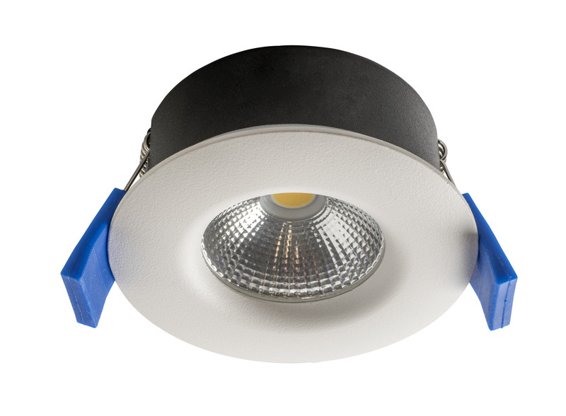 LED-alasvalo Airam Compact, Ø80x38mm, IP65, 5W/840, himmennettävä, valkoinen