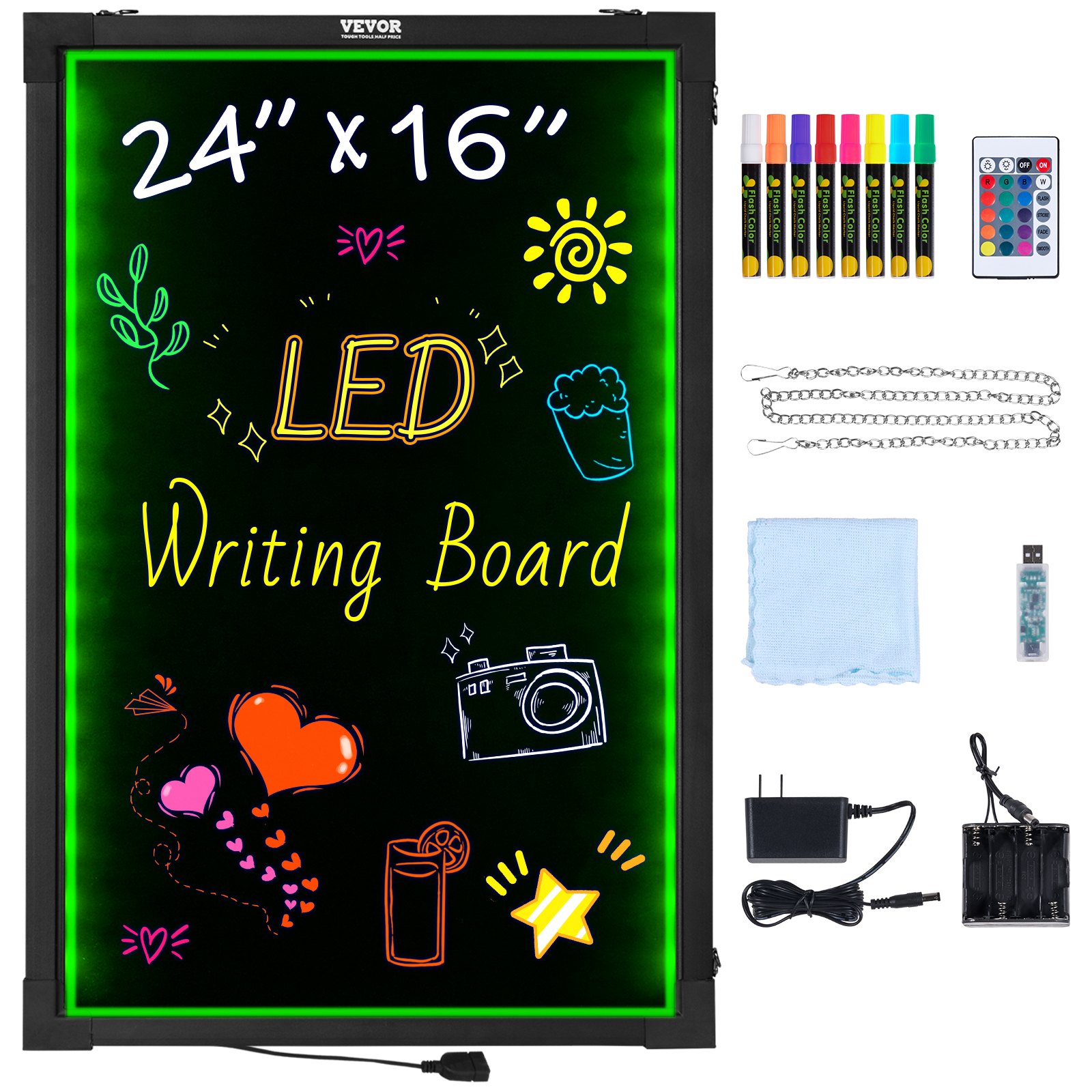 LED-ilmoitustaulu North Craft A46, 405x605mm, RGB