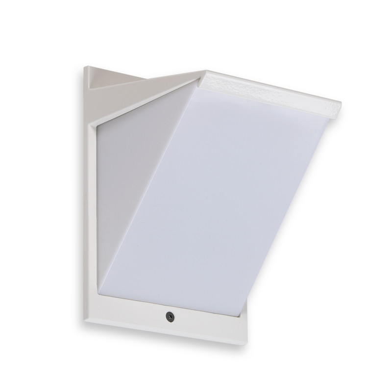 LED-ulkoseinävalaisin Ensto AVR8 eWay, IP44, 9W/830, valkoinen, polykarbonaattikuvulla