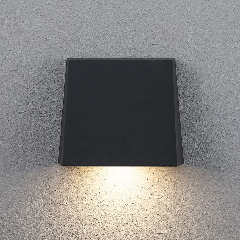 LED-ulkoseinävalaisin Hide-a-lite Edge XL, 3000K, antrasiitti