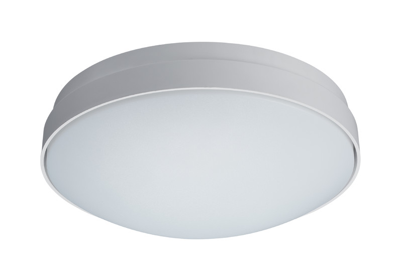 LED-yleisvalaisin Lumiance Giotto 235, ø265mm, pinta-asennettava, 12W, 4000K, IP44, valkoinen