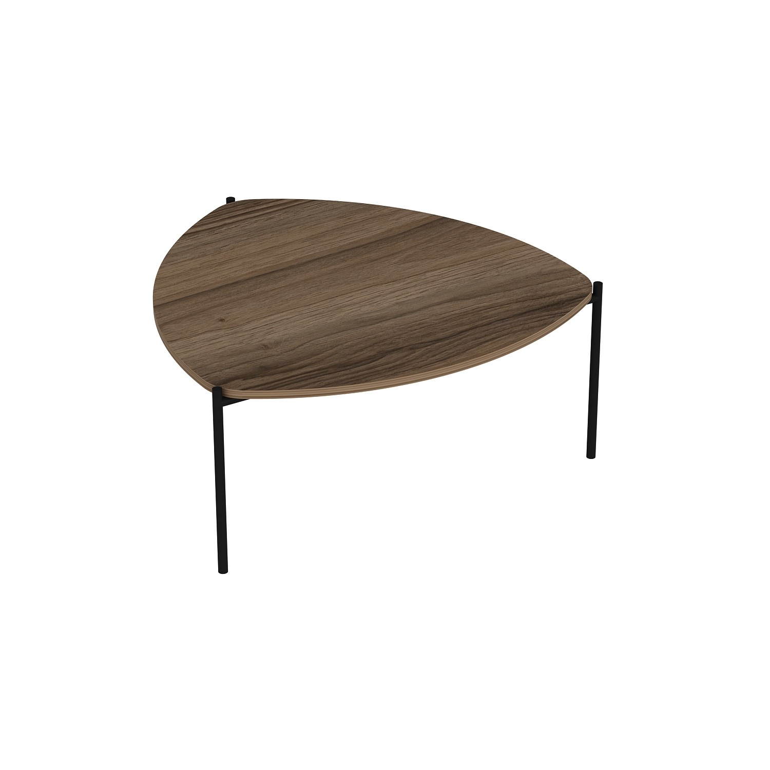Sohvapöytä Valento Furniture Lenny, 90x89x40cm, Pähkinä