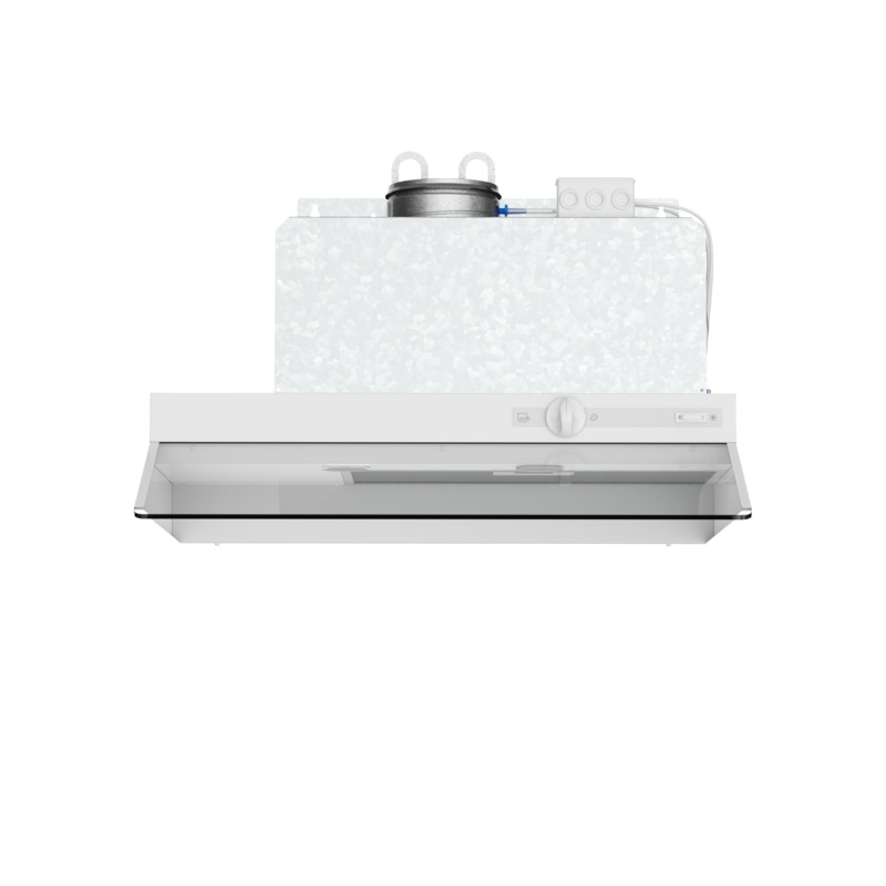 Liesikupu kerrostaloon Airfi Pia SA55W, kerrostalokupu, integroitava, 50cm, valkoinen