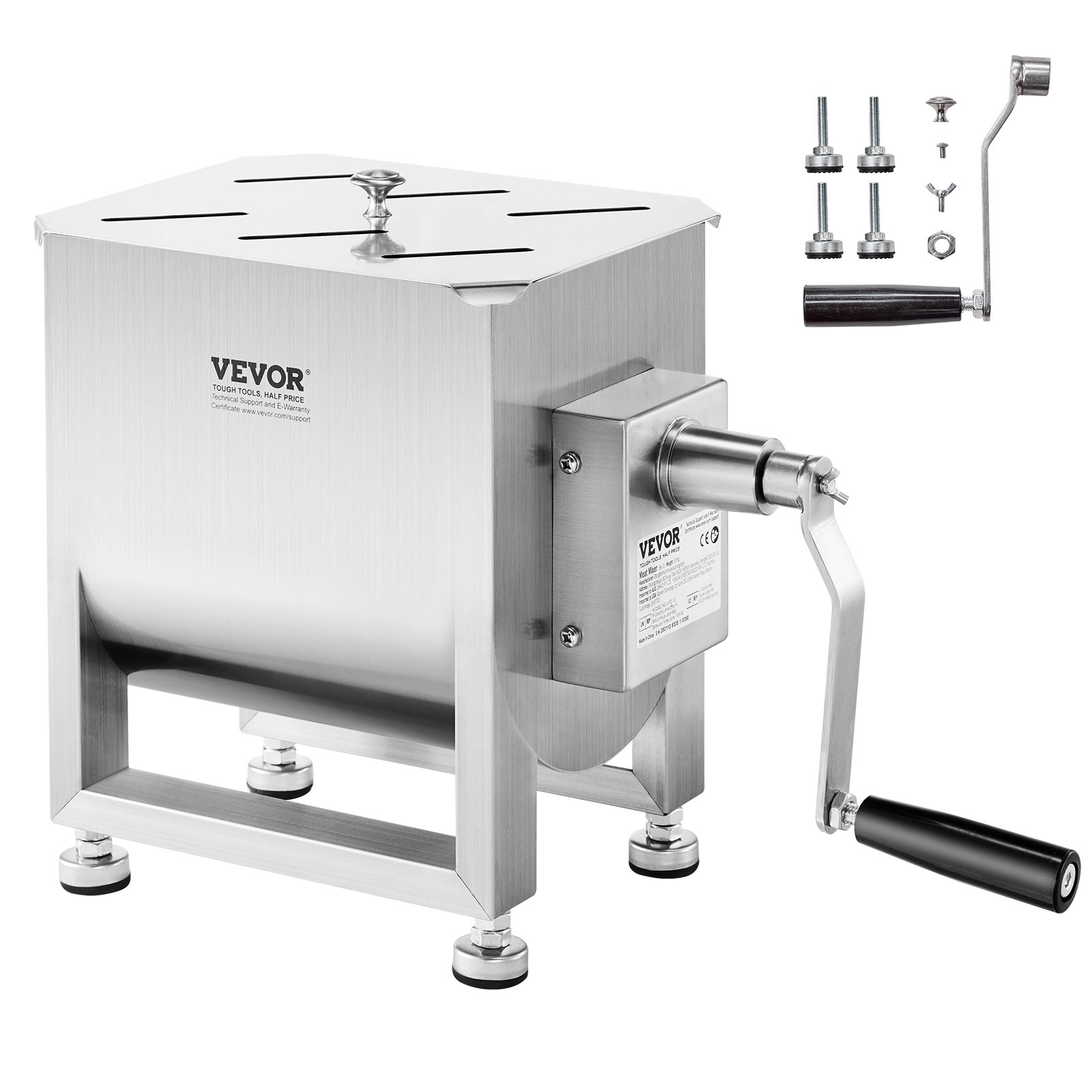 Lihasekoitin North Craft BX-10, 10L, ruostumaton teräs