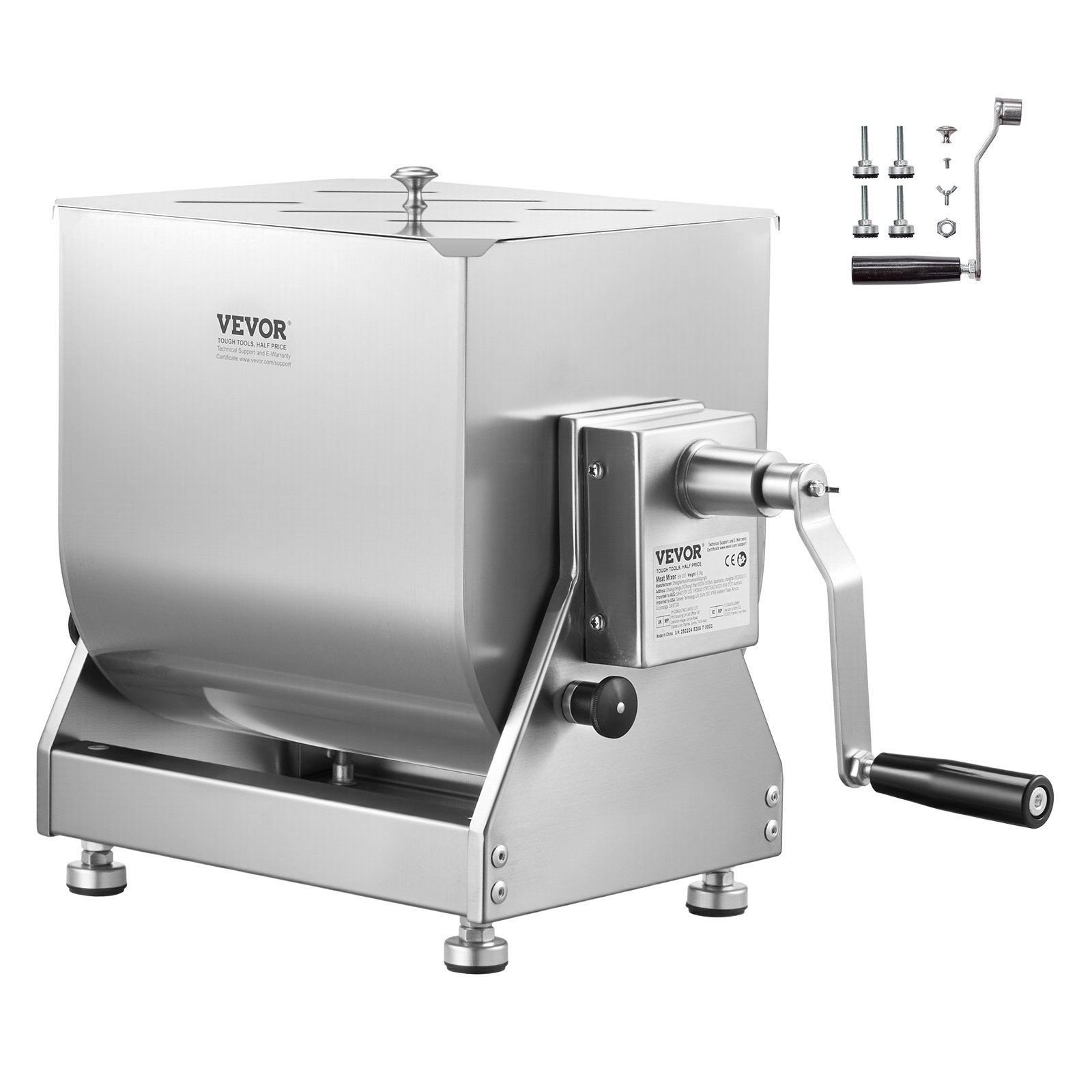 Lihasekoitin North Craft BX-20T, 20L, ruostumaton teräs