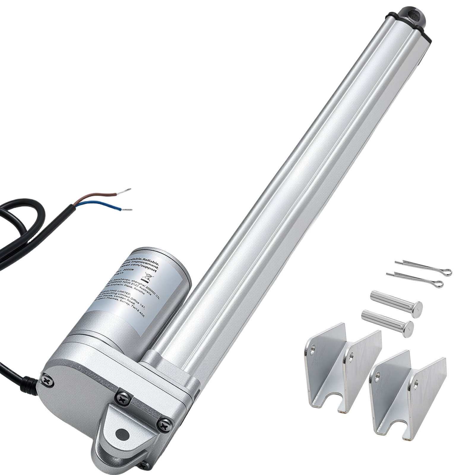 Lineaaritoimilaite North Craft, 12V, 304.8mm, IP65, Alumiini