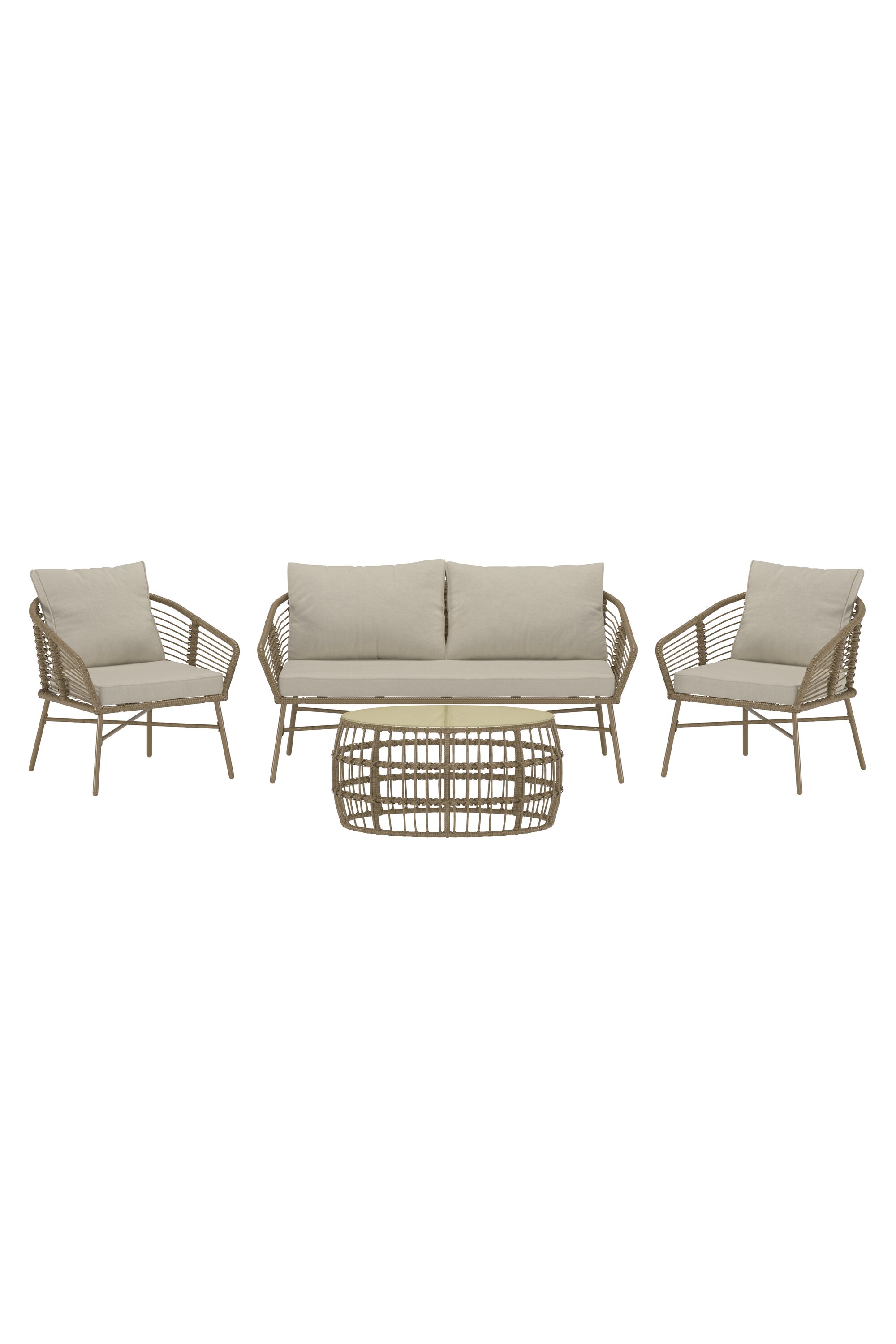Sohvaryhmä Venture Home Lipari, 4-istuttava, ruskea/beige