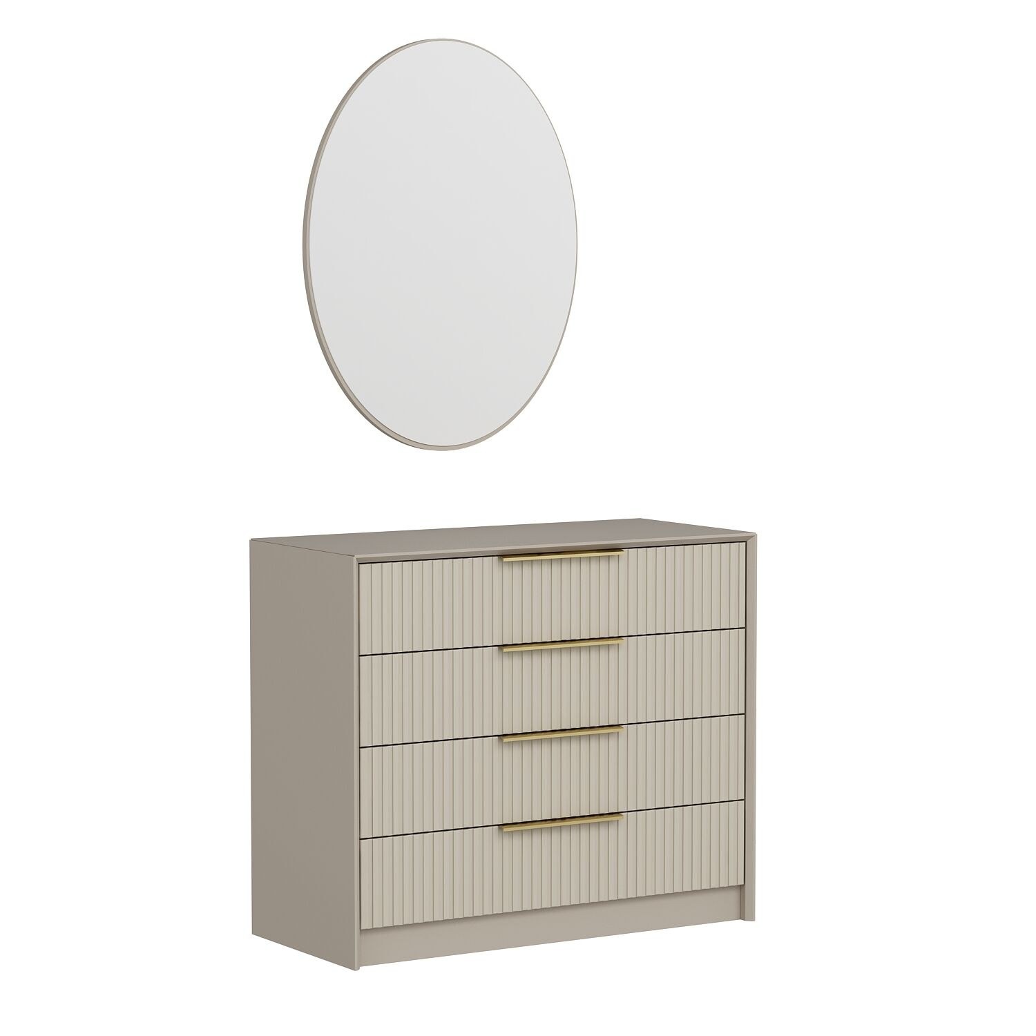 Lipasto Valento Furniture Kale Luxe, 100x85x45cm, Stone