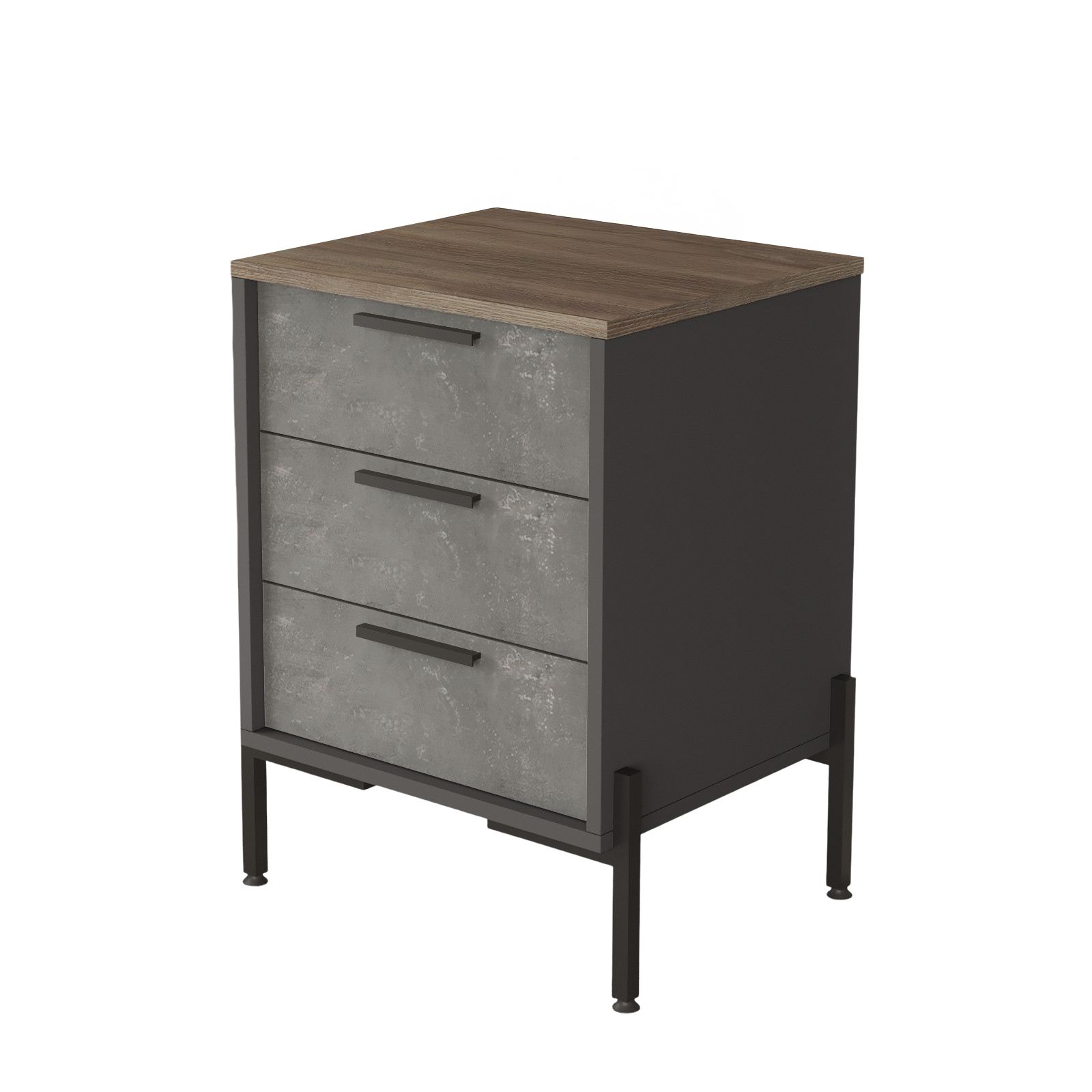 Lipasto Valento Furniture VS3, ruskea/harmaa