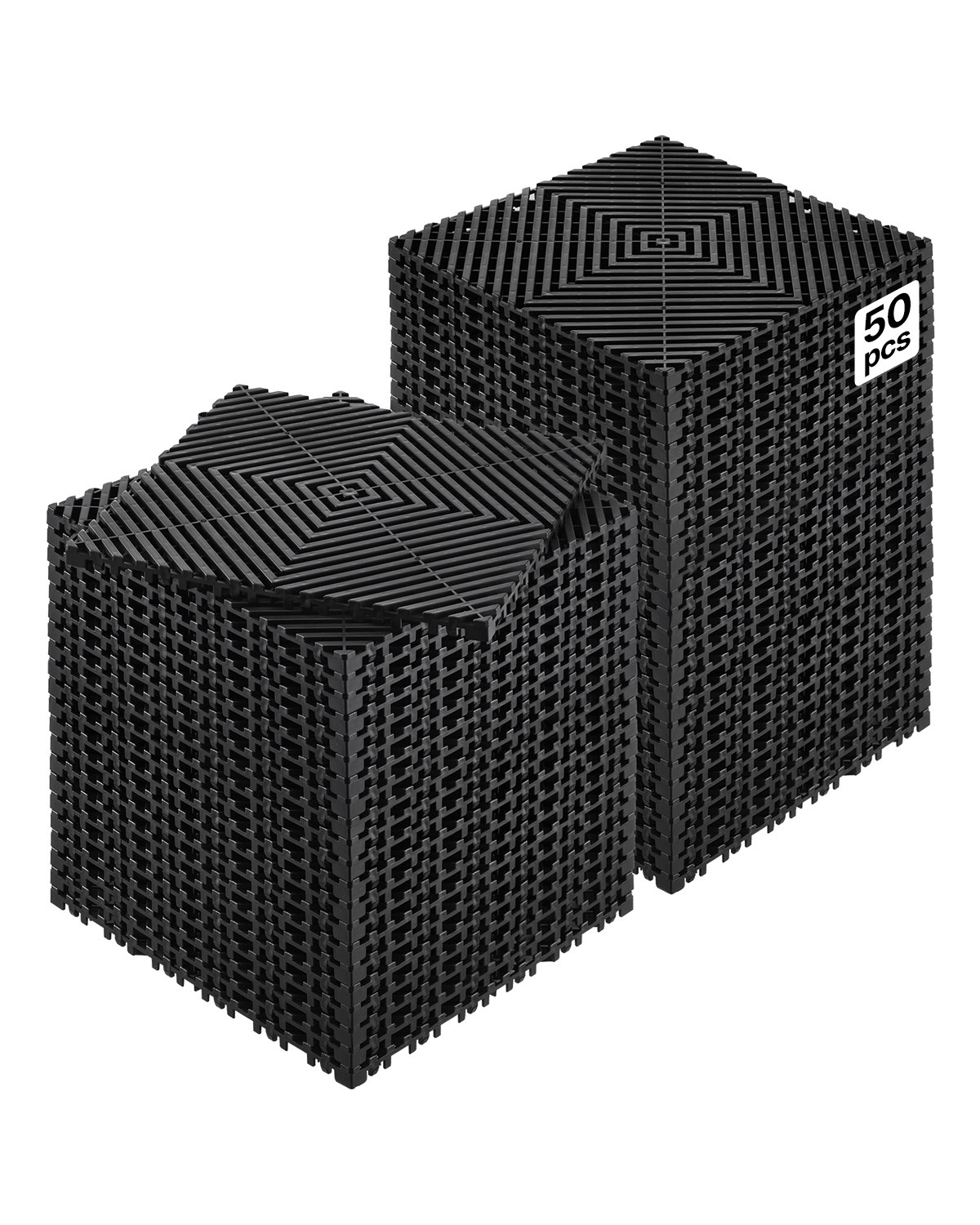 Liukumattomat lattialaatat North Craft GS, 310x310mm, musta