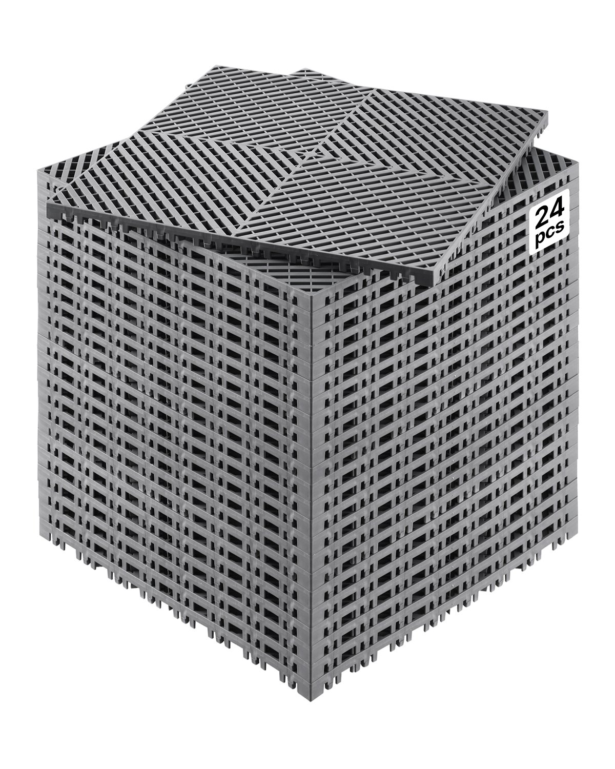 Liukumattomat lattialaatat North Craft GS-40*40*1.8-G, 415x415mm, Harmaa