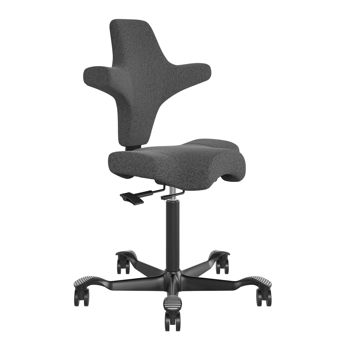 Ergonominen Työtuoli Lykke Comfort, Tummanharmaa