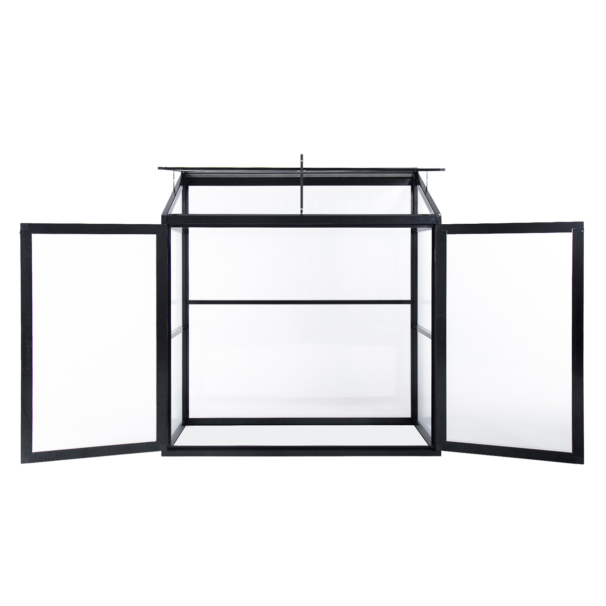 Minikasvihuone Lykke Havsvik, 130x55x140cm, musta