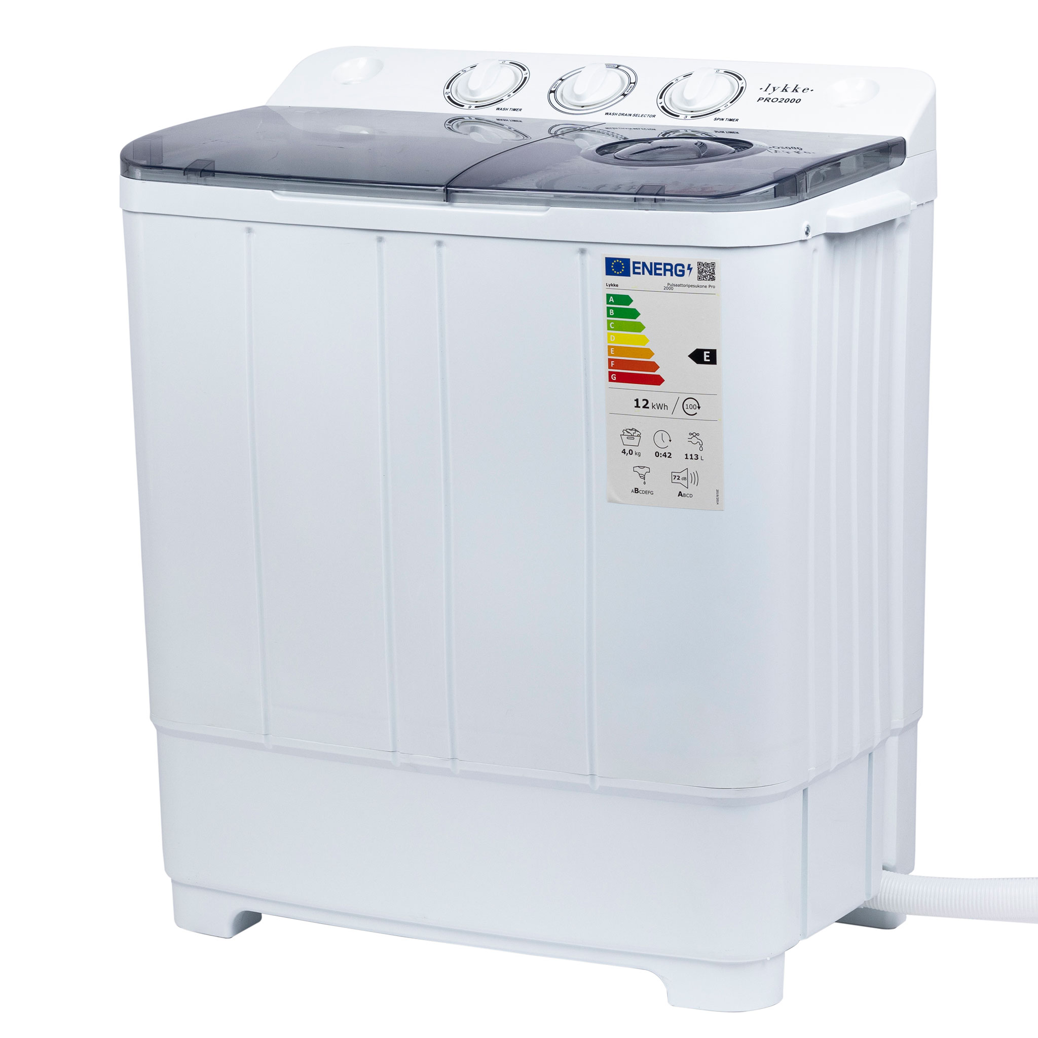 Pulsaattoripesukone Lykke Pro 2000, 4kg