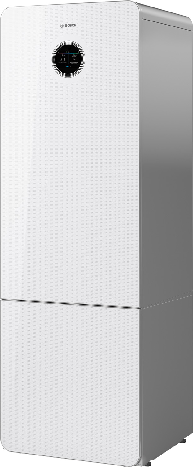 Maalämpöpumppu lämminvesivaraajalla Bosch Compress 7800i LWM 3-12kW lasipinnalla