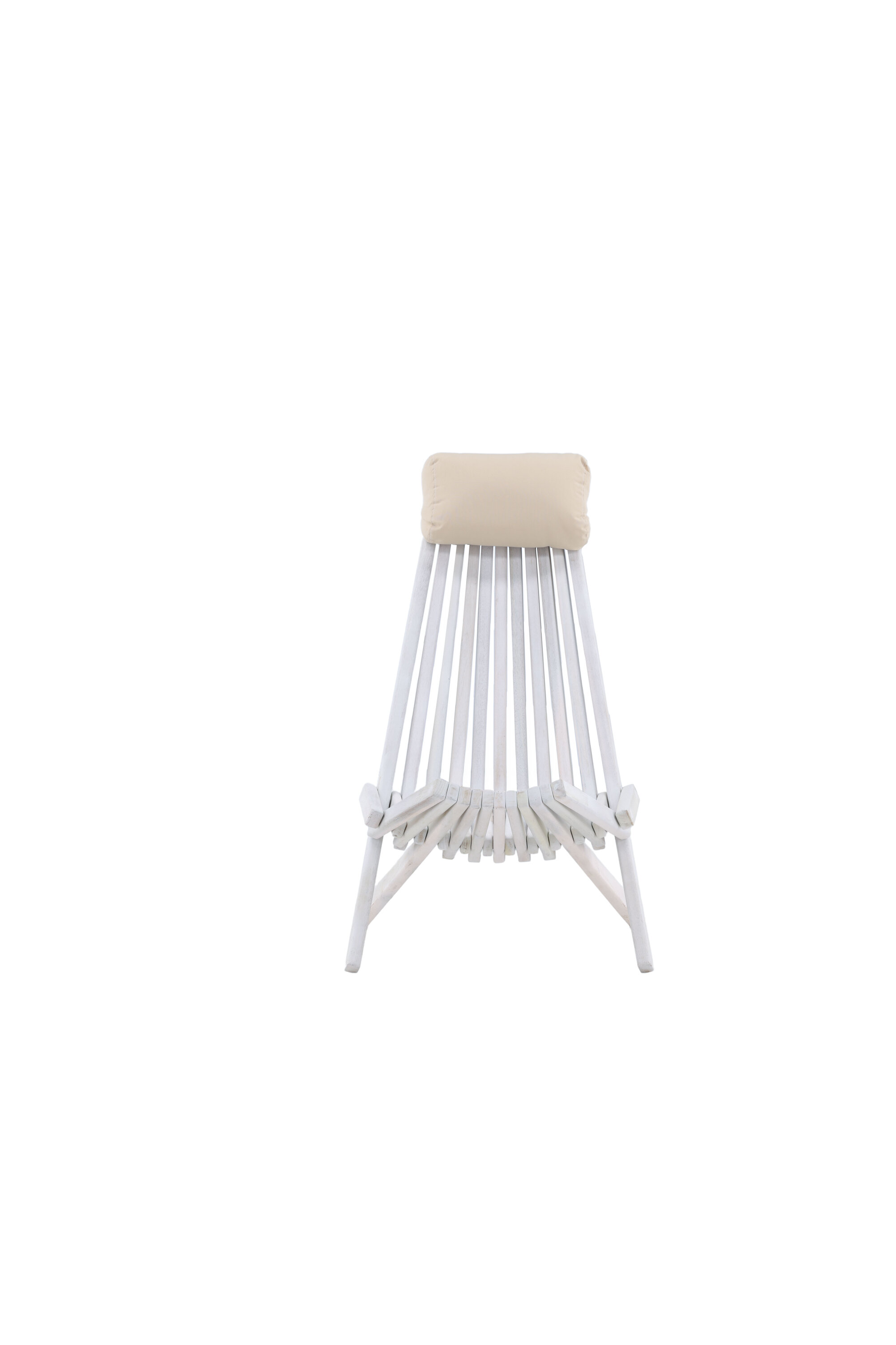 Lepotuoli Venture Home Asta, 57x73x79 cm, akaasia, kuultava valkoinen