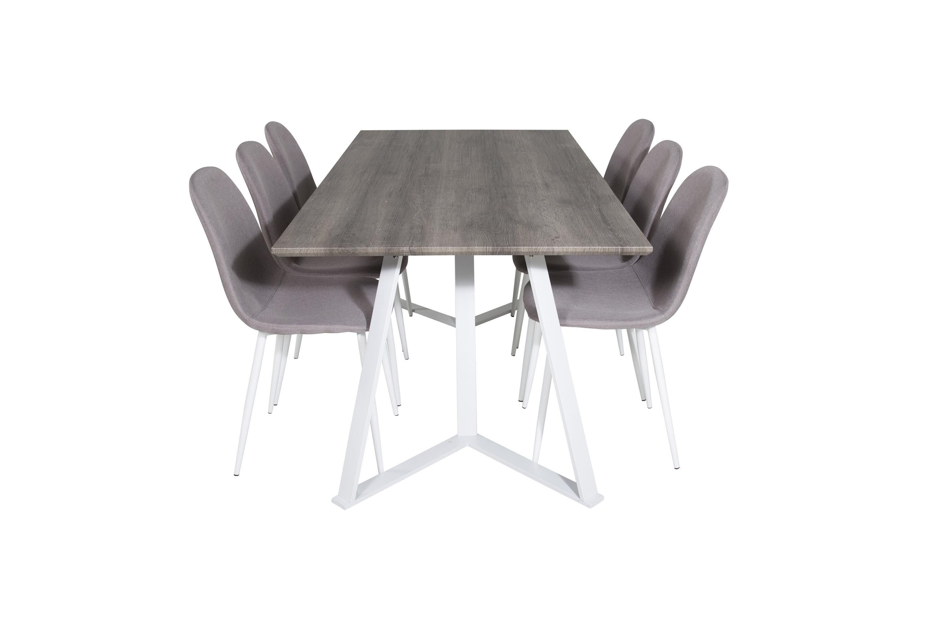 Ruokailuryhmä Venture Home Marina/Polar, 180x90cm pöytä + 6 tuolia