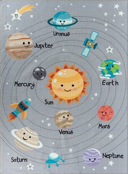 Matto KMCarpets Play Space, 160x230 cm, Harmaa