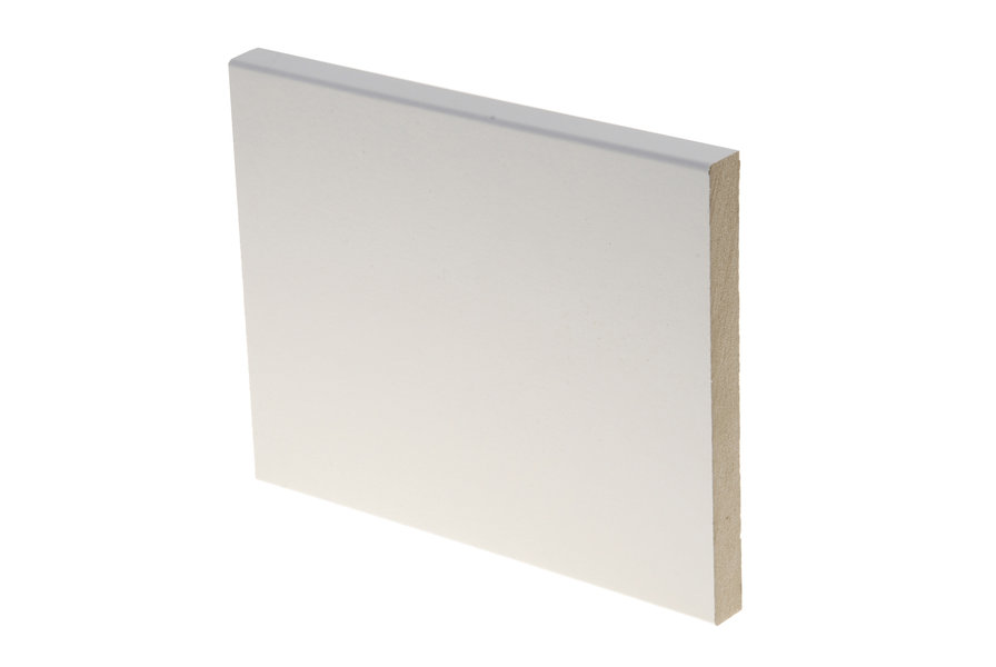 Peitelista JR-Wood, sileä, 12x120x3300, MDF, valkoinen (5 kpl/pkt)