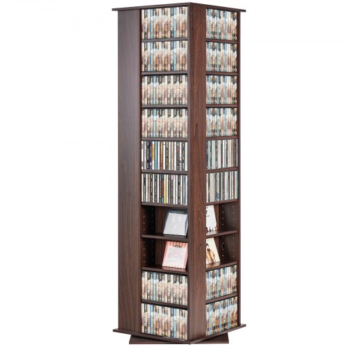 Mediakaappi North Craft, CD/DVD-säilytykseen, 475x475x1645mm, Espresso
