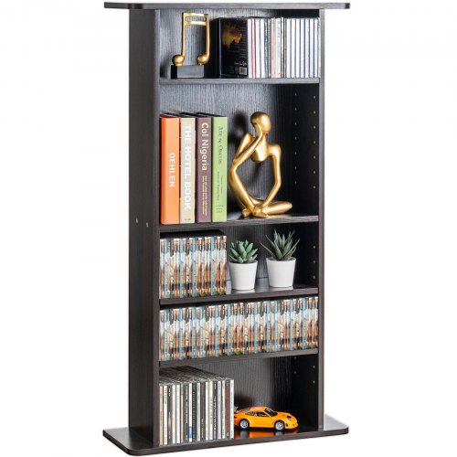 Mediakaappi North Craft, CD/DVD-säilytykseen, 483x914mm, Espressonruskea