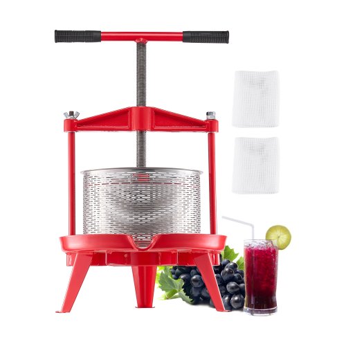 Mehupuristin North Craft LD-BP0902, 9L, käsikäyttöinen, Kotiviinin valmistukseen, ruostumaton teräs