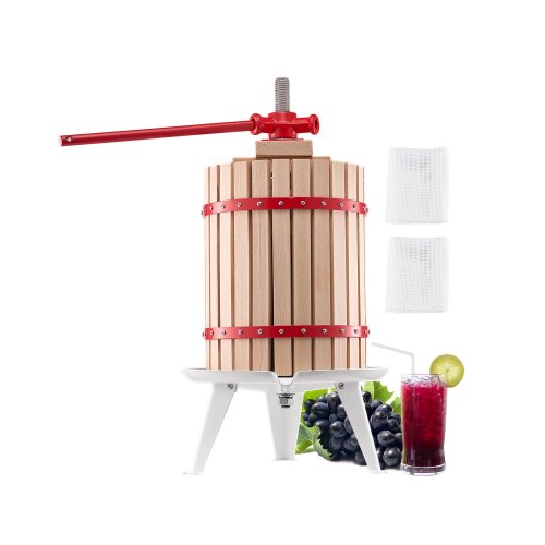 Mehupuristin North Craft LD-BP18, 18L, käsikäyttöinen, Kotiviinin valmistukseen, Valkoinen
