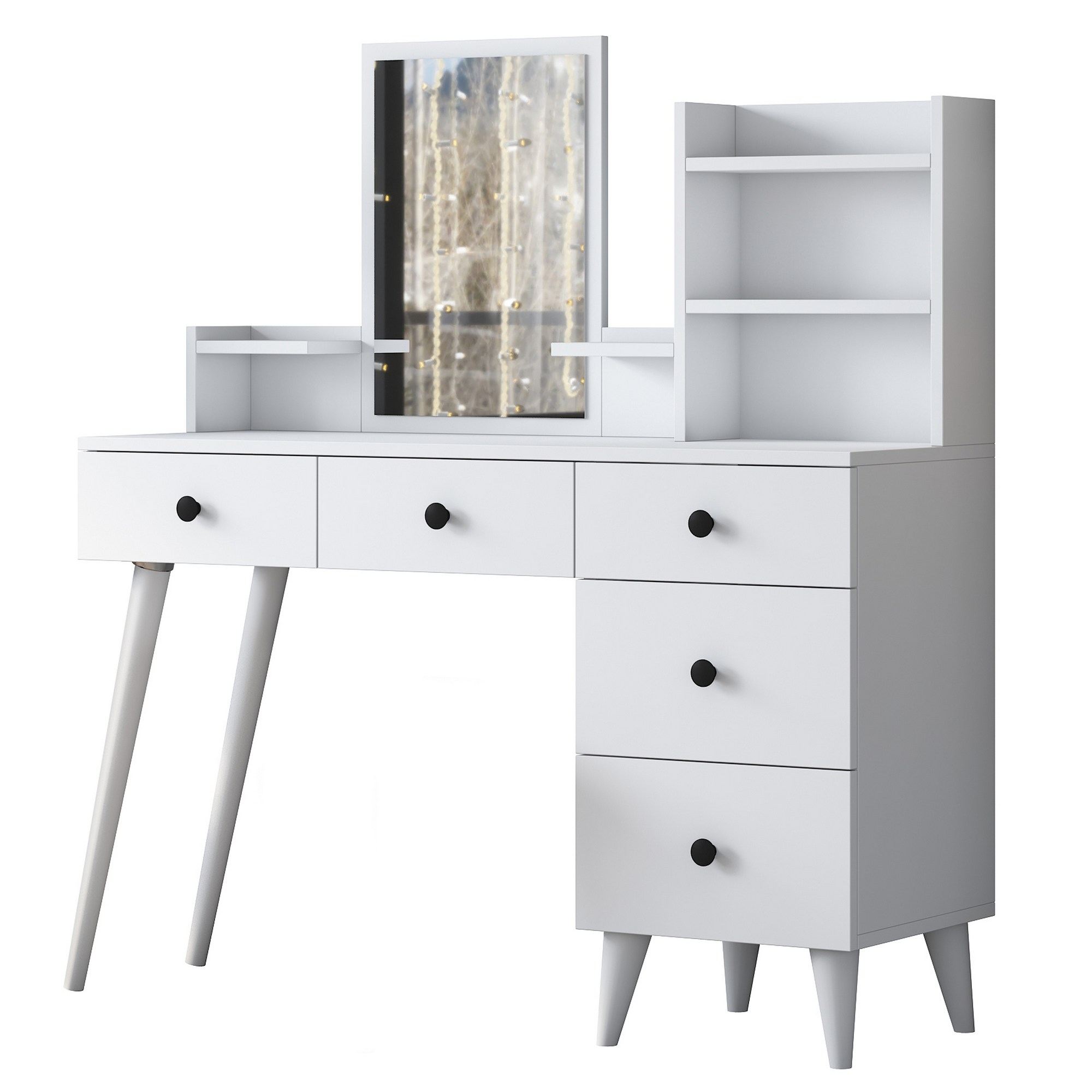 Meikkipöytä Valento Furniture Bj101 2293 valkoinen