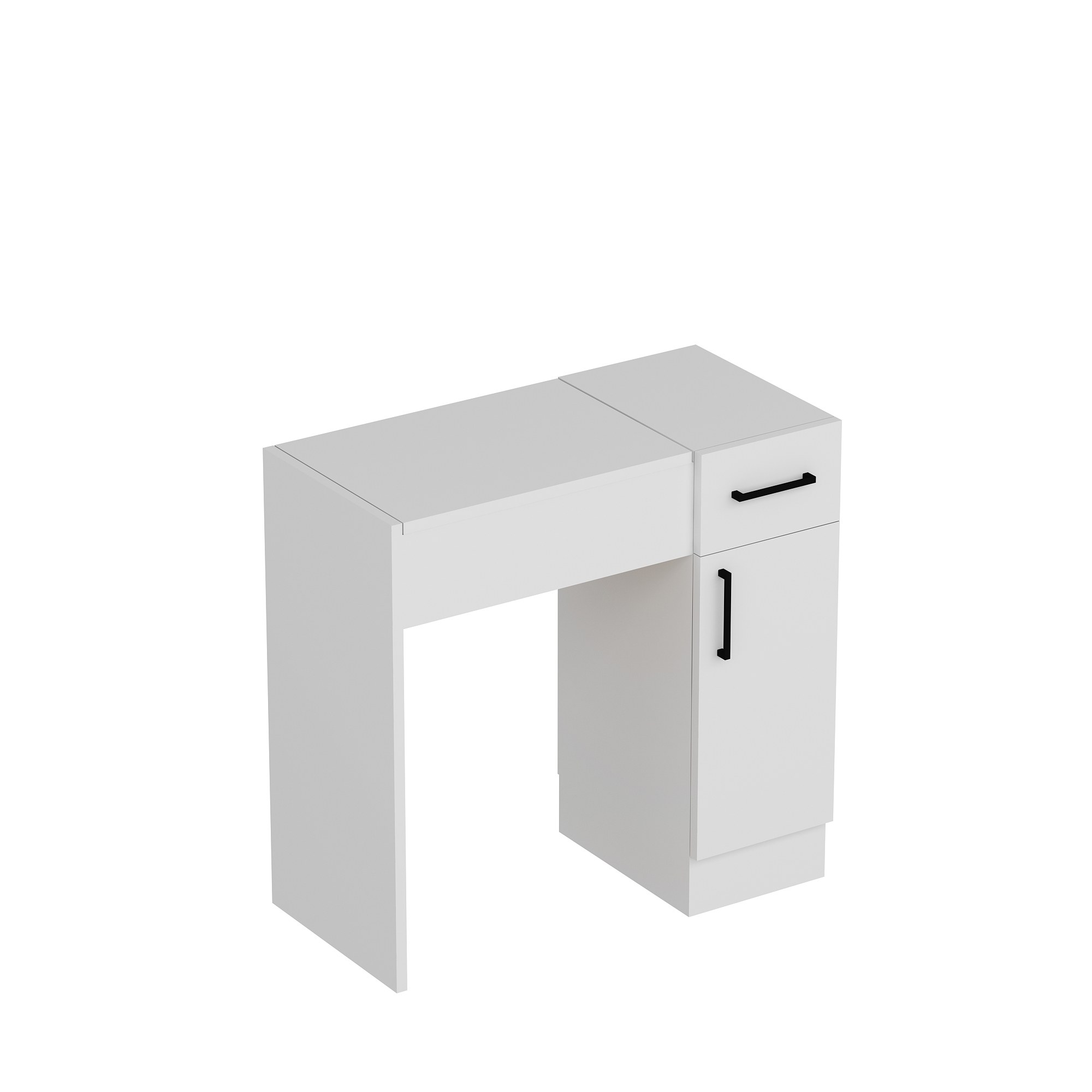 Meikkipöytä Valento Furniture Inci, 74x107cm, valkoinen