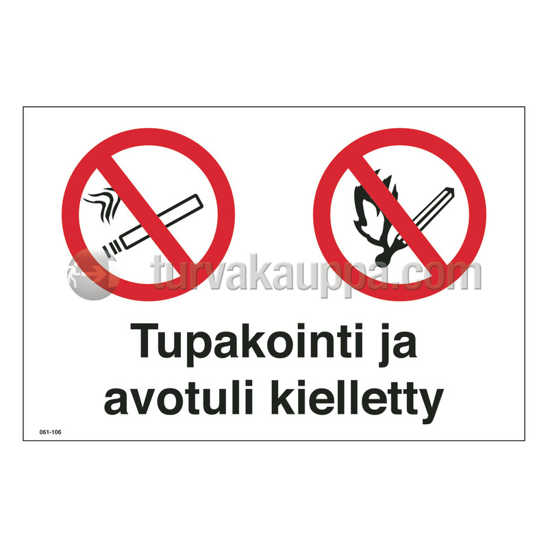 Merkintäkilpi &quot;Avotulikielto&quot;, 30x20cm