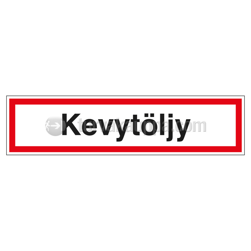 Merkintäkilpi &quot;Kevytöljy&quot;, 40x10cm