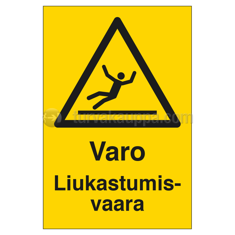 Merkintäkilpi &quot;Liukastumisvaara&quot;, 20x30cm