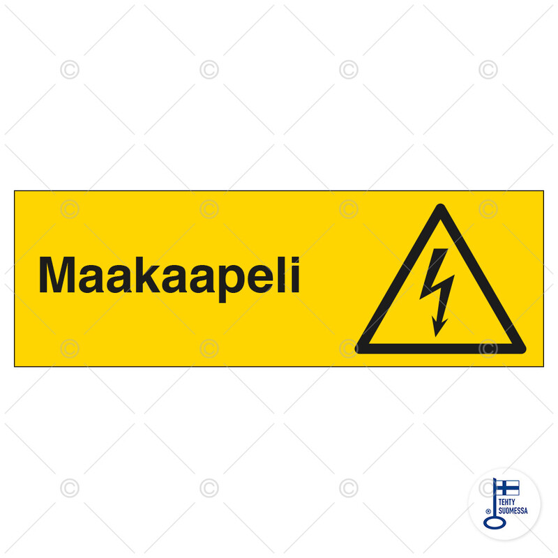 Merkintäkilpi &quot;Maakaapeli&quot;, 30x10cm