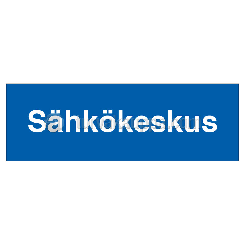 Merkintäkilpi &quot;Sähkökeskus&quot;, 30x12cm